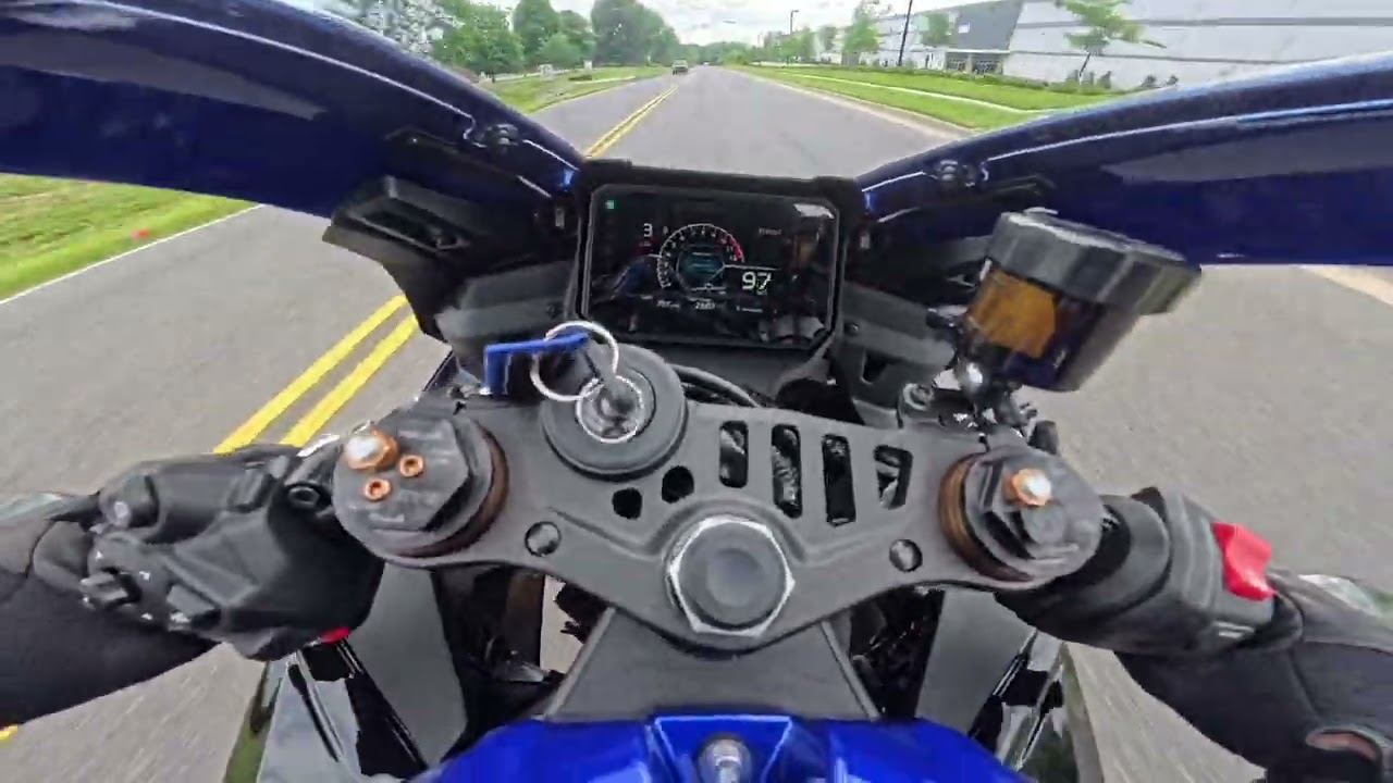 R9 Akrapovic Race POV and Flybys #yamaha #yamahar9 #r9 #akrapovic