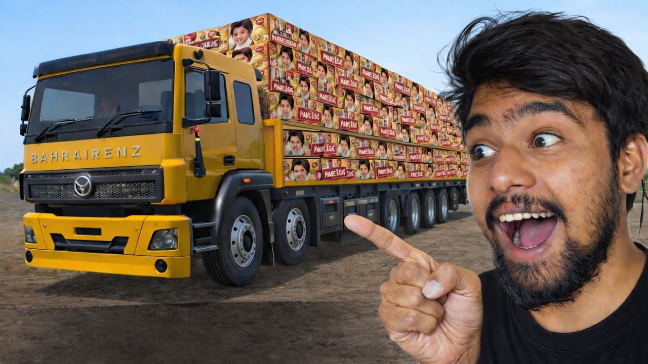 Parle-G Biscuit Dilivery VS BHARAT-BENZ TRUCK 🚛