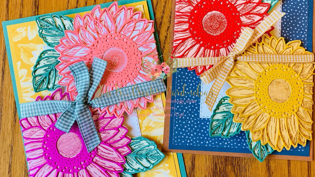 YouTube Tuesday Session 4:  Stampin’ Up! Celebrate Sunflowers Gatefold Technique Cards