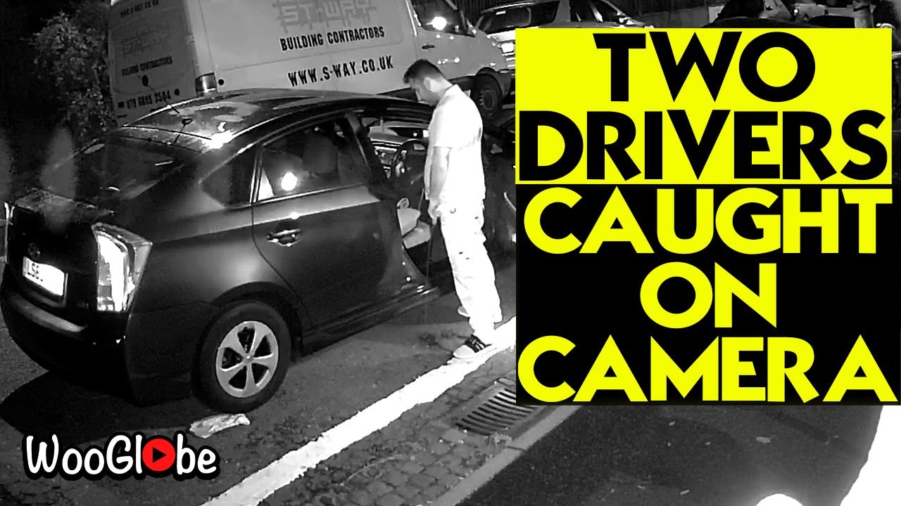 Two Drivers Caught On Camera Hurry To Pee