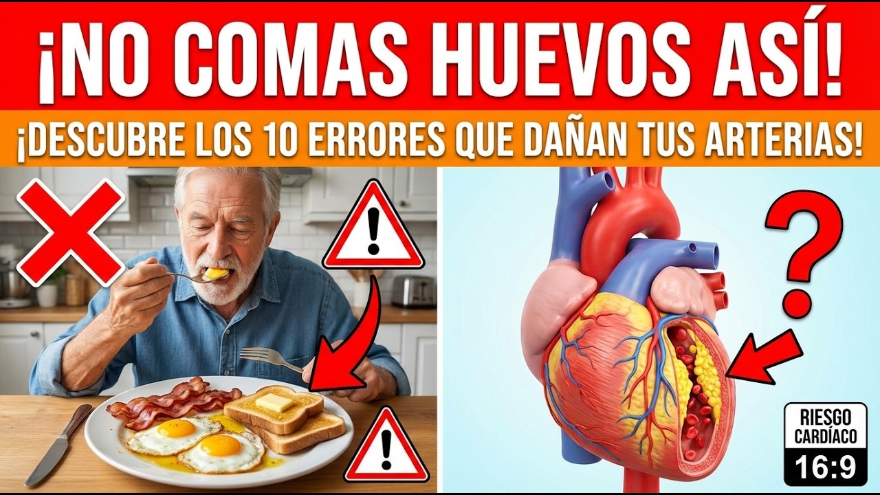 ¡CUIDADO MAYORES! 10 errores con el huevo que dañan su salud cardiovascular | Nutrición Senior