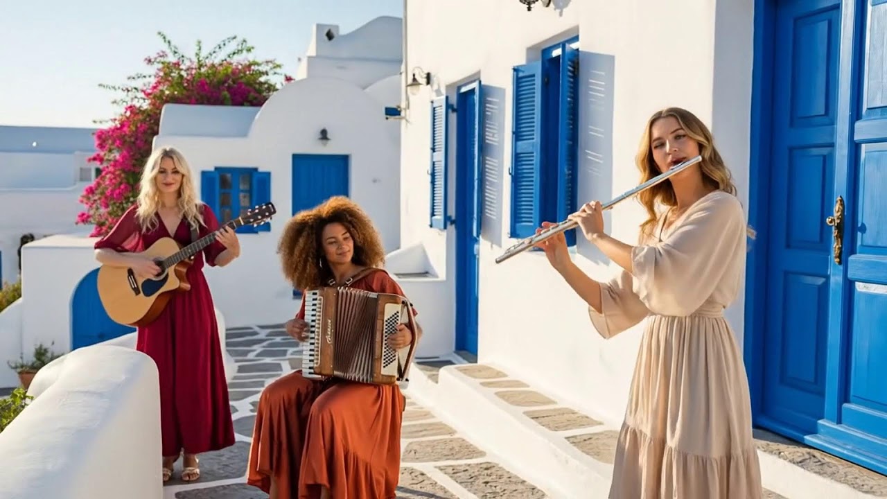 Evening Petals in Seville | Cinematic Flamenco Guitar, Sax, Accordion & Flute