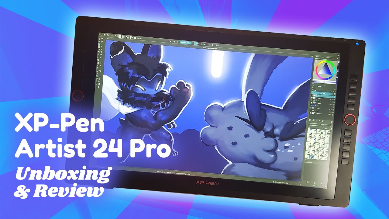 UNA TABLETA GIGANTE || XP-Pen Artist 24 Pro Review y Unboxing | Happip