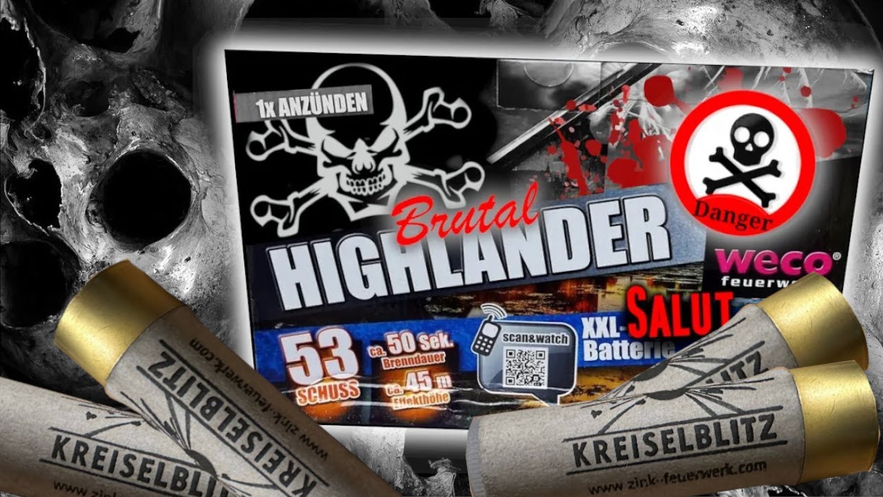 XXL ZINK-KREISELBLITZ SALUTBATTERIE💣 | Pimped Weco Highlander💪🏻💥 | Planet Firework