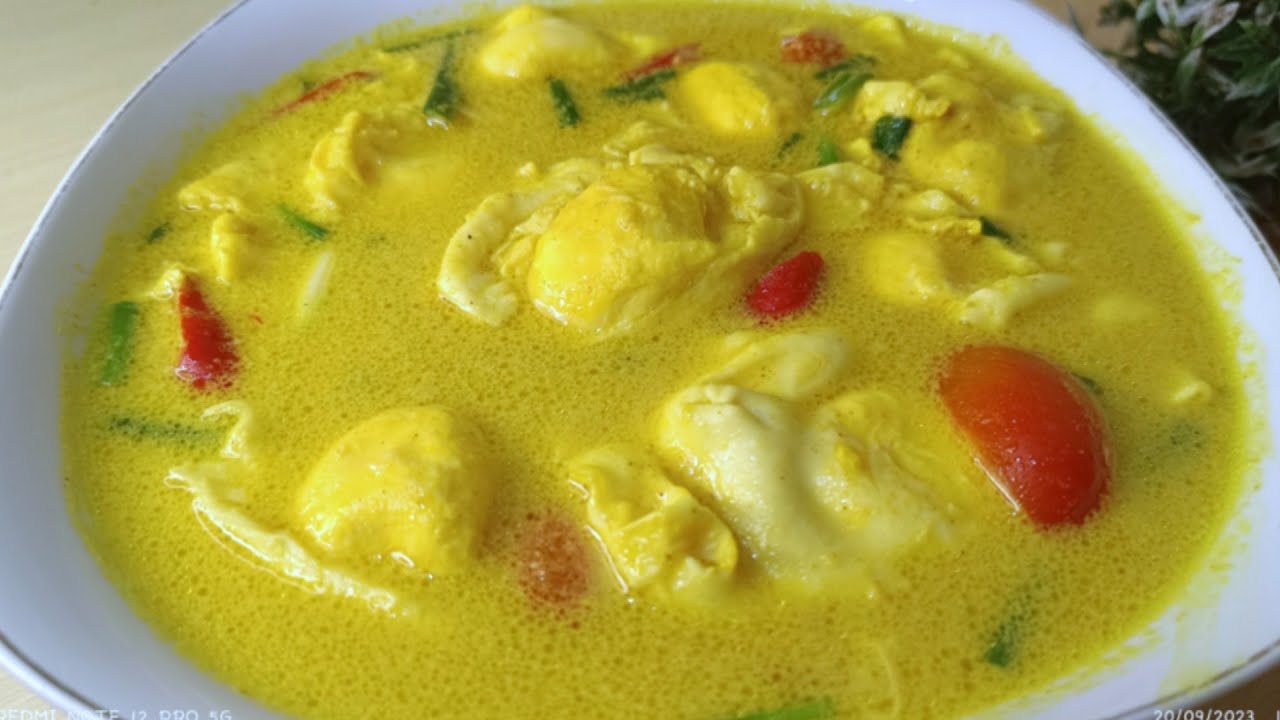 TELUR DI MASAK SEPERTI INI ENAK BANGET‼️RESEP TELUR KUAH SANTAN ENAK DAN PRAKTIS