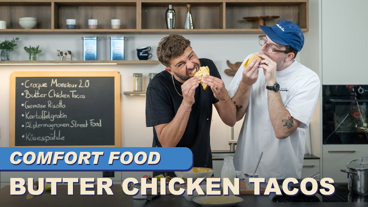 Noah & Nico kochen Butter Chicken Tacos | Comfort Food | Swissmilk (2025)