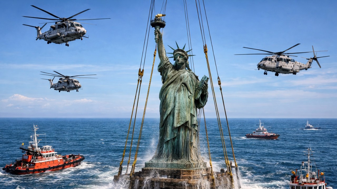 Reviving the Statue of Liberty Submerged for Decades Into a Timeless Icon