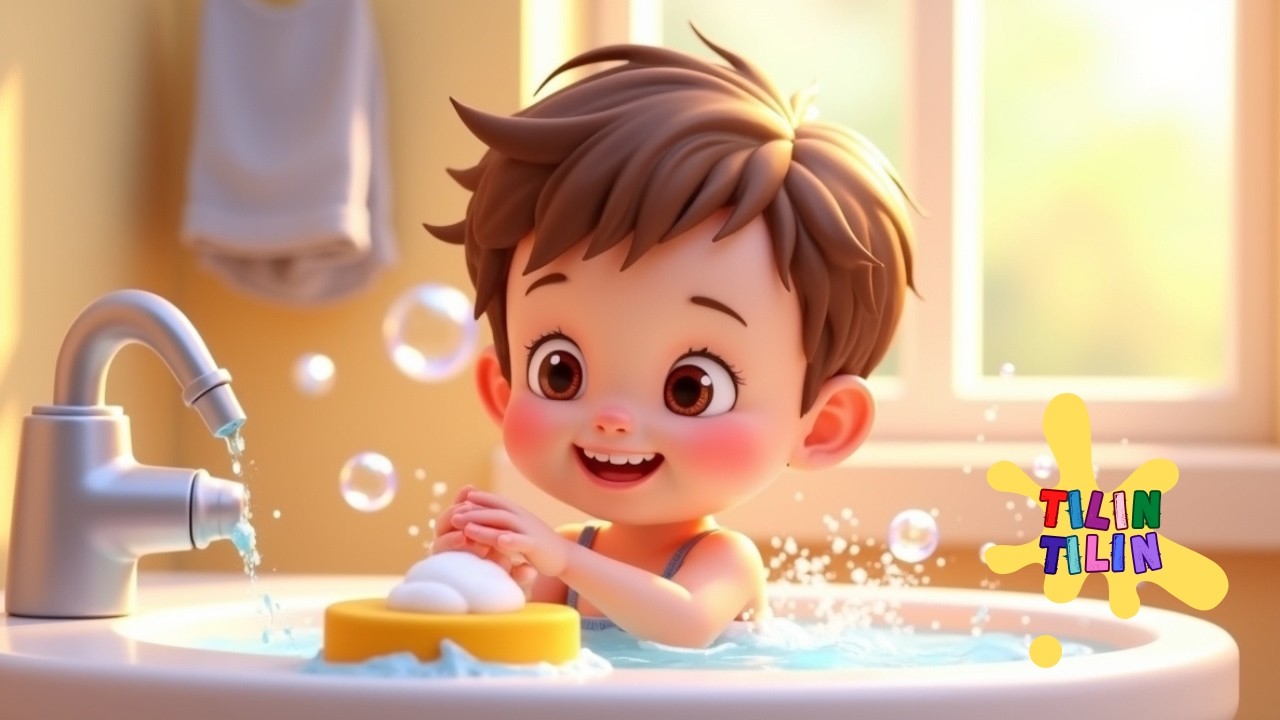 🫧 Canção do Banho Infantil | Desenho Infantil para Hora de Cuidar 🧽💛