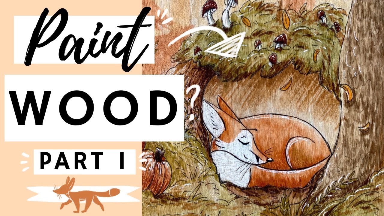 Can I Paint on... WOOD?!  // Watercolor on Wood~ 