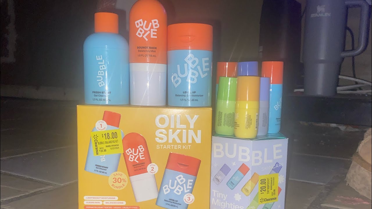 Trying bubble skincare