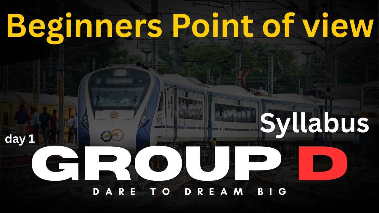 RRB Group D 2026 Syllabus Explained for Beginners | Day 1 of My 1000 Days Govt Job Journey