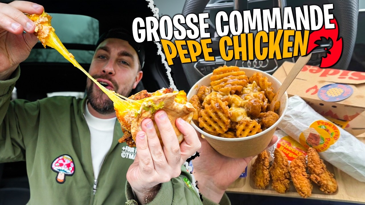 Grosse poutine Pépé Chicken dans la voiture ! (je valide fooooort)