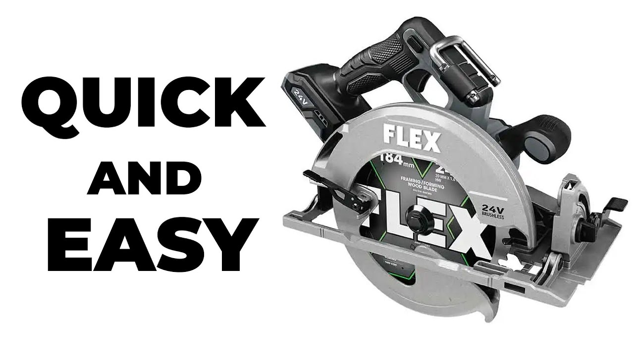 Замена полотна для дисковой пилы Flex 24V