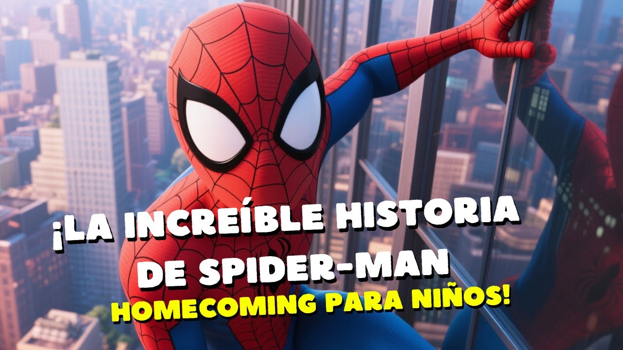 ¡La INCREÍBLE Historia de SPIDER-MAN: HOMECOMING para NIÑOS! 🕷️🦸‍♂️