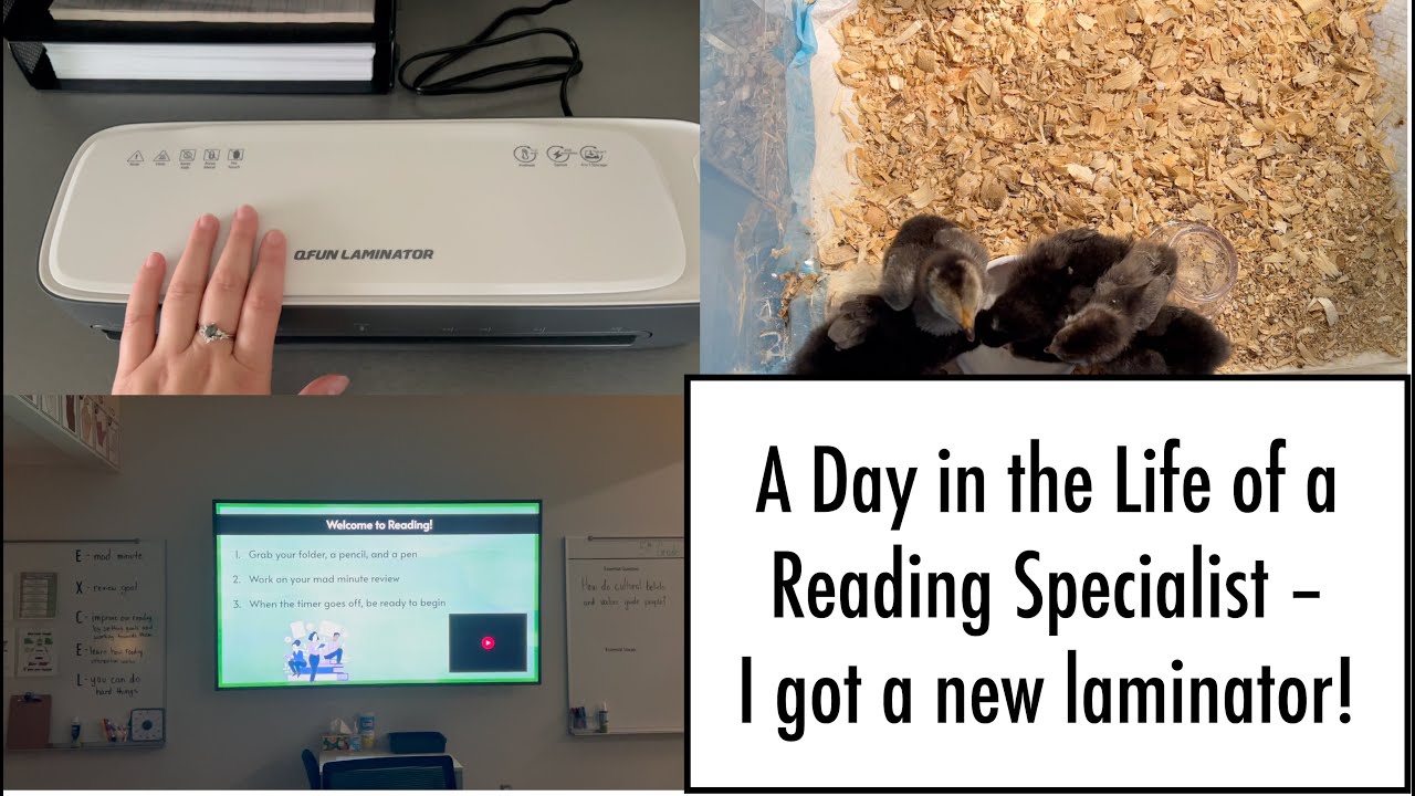 Day in the Life of a Reading Specialist - I got a new laminator!!!