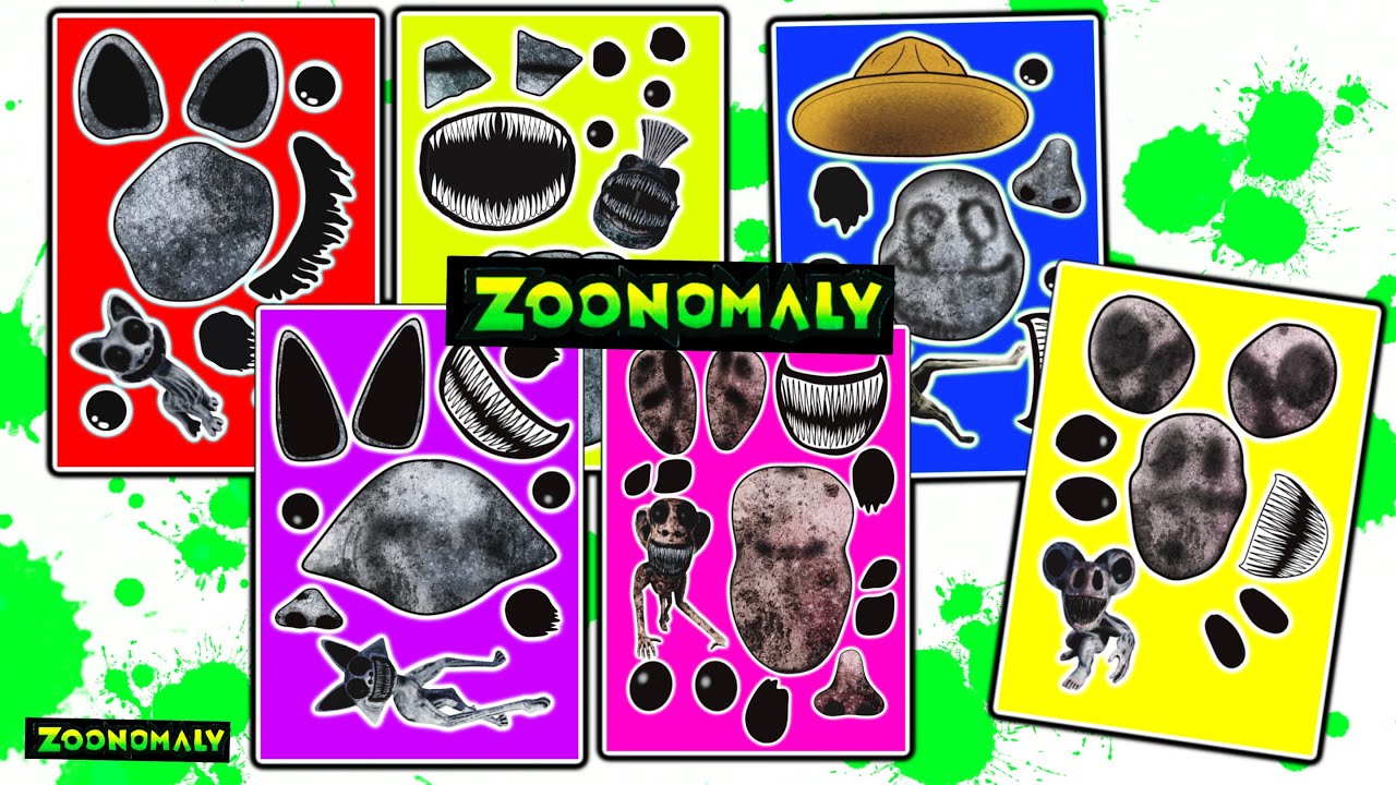 [Sticker Book] ZOONOMALY Sticker ASMR👻, Paperdiy