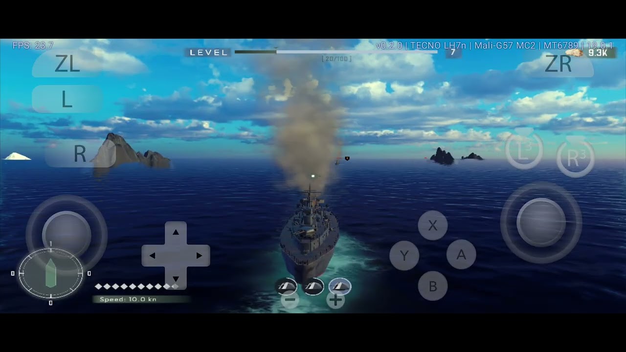 Moderno warfare naval sea combat Edén helio g99 Android.