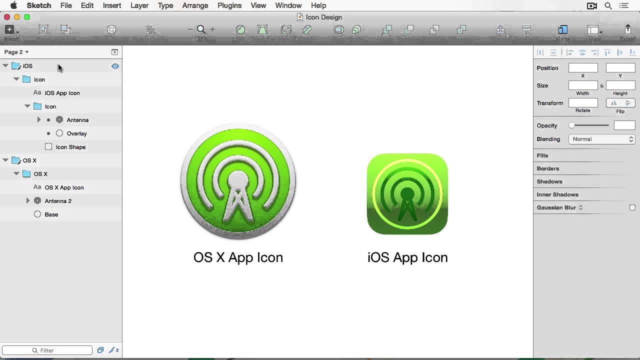 Icon Design in Sketch: Exploring the Sketch Interface