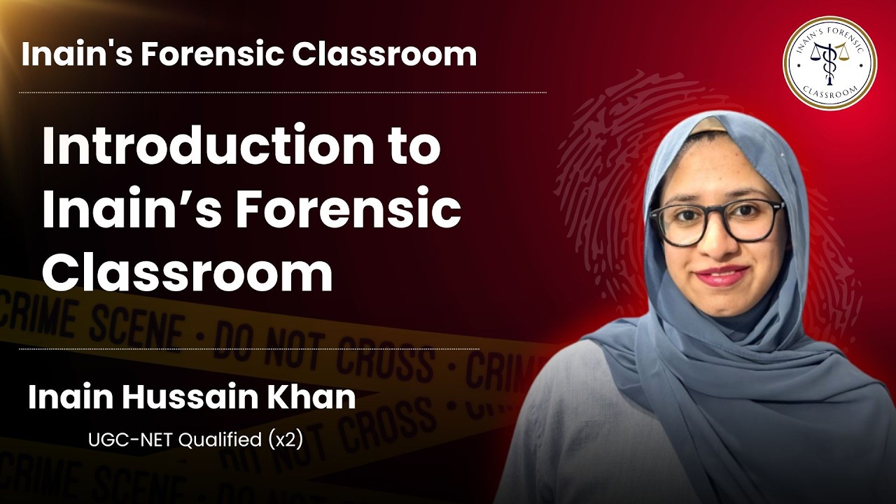 Introduction to Inain&rsquo;s Forensic Classroom | What to Expect