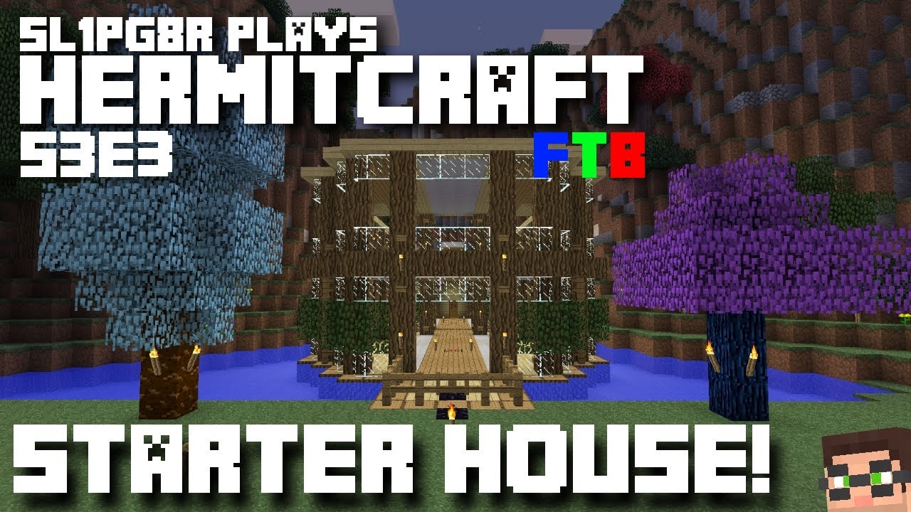 HermitCraft FTB Monster - Starter House!!! ( Minecraft Feed The Beast Let's Play ) S3E3