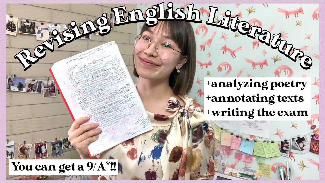 How to revise for the English Literature GCSE 2022// revising GCSE poetry 2022