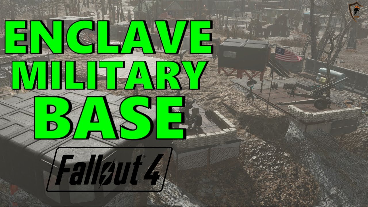 Fallout 4: Enclave Settlement Build | Full Military Base at Warwick Homestead