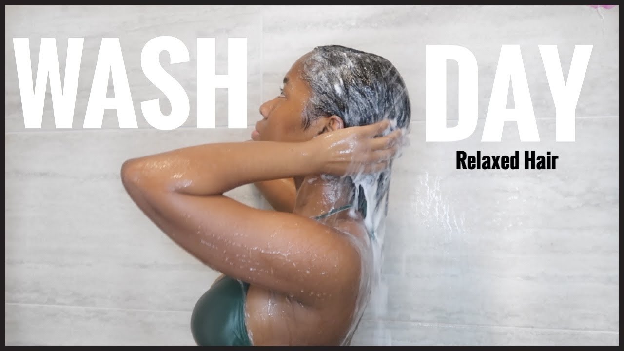 WASH DAY ROUTINE| Relaxed Hair