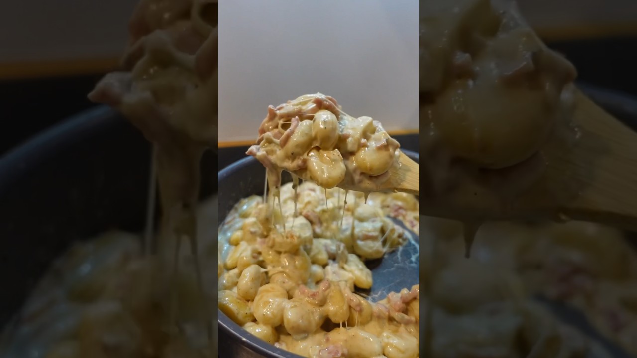 La Recette parfaite si t&rsquo;aimes les Gnocchis et le Fromage !! 🤤🧀#gnocchi #fromage #recettefacile