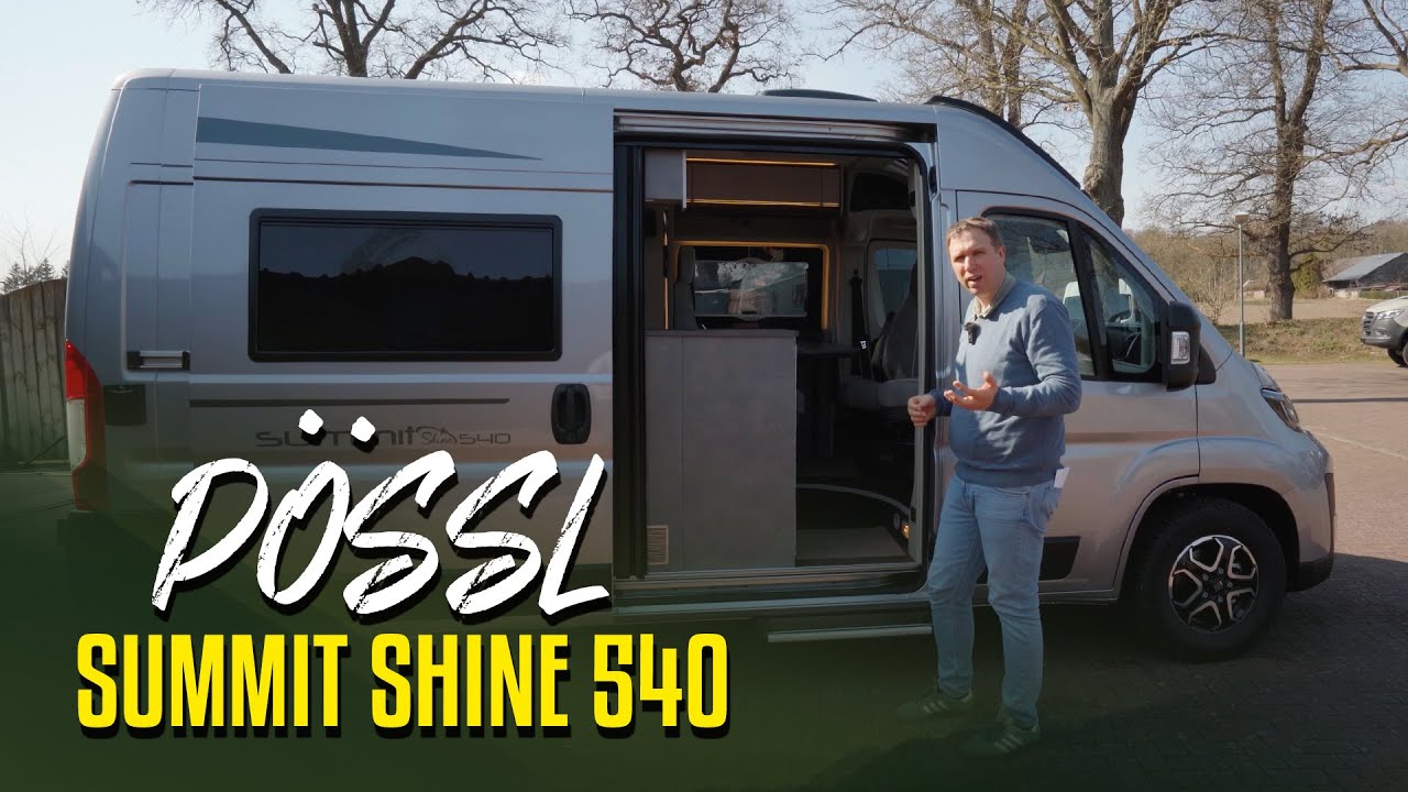 PÖSSL Summit Shine 540 (2025) – Kompakt, smart & hell: DER neue 5,40 m Camper mit Skyroof!