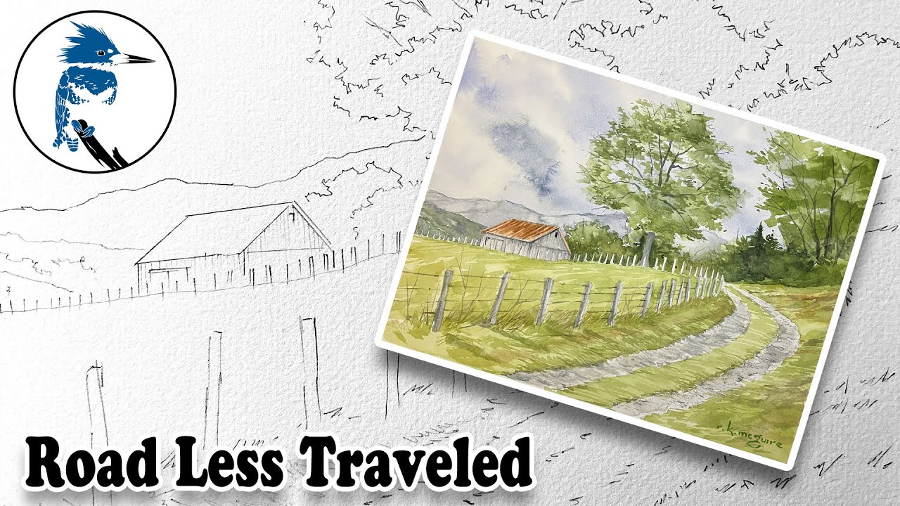A Road Less Traveled Part 1 | How to Watercolor Paint | R K McGuire