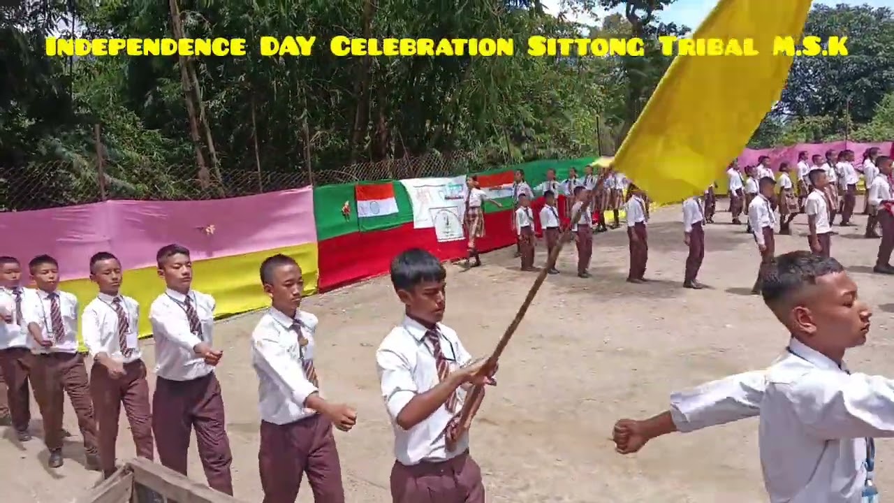 Independence Day Celebrations of Sittong Tribal M.S.K 15 August 2024