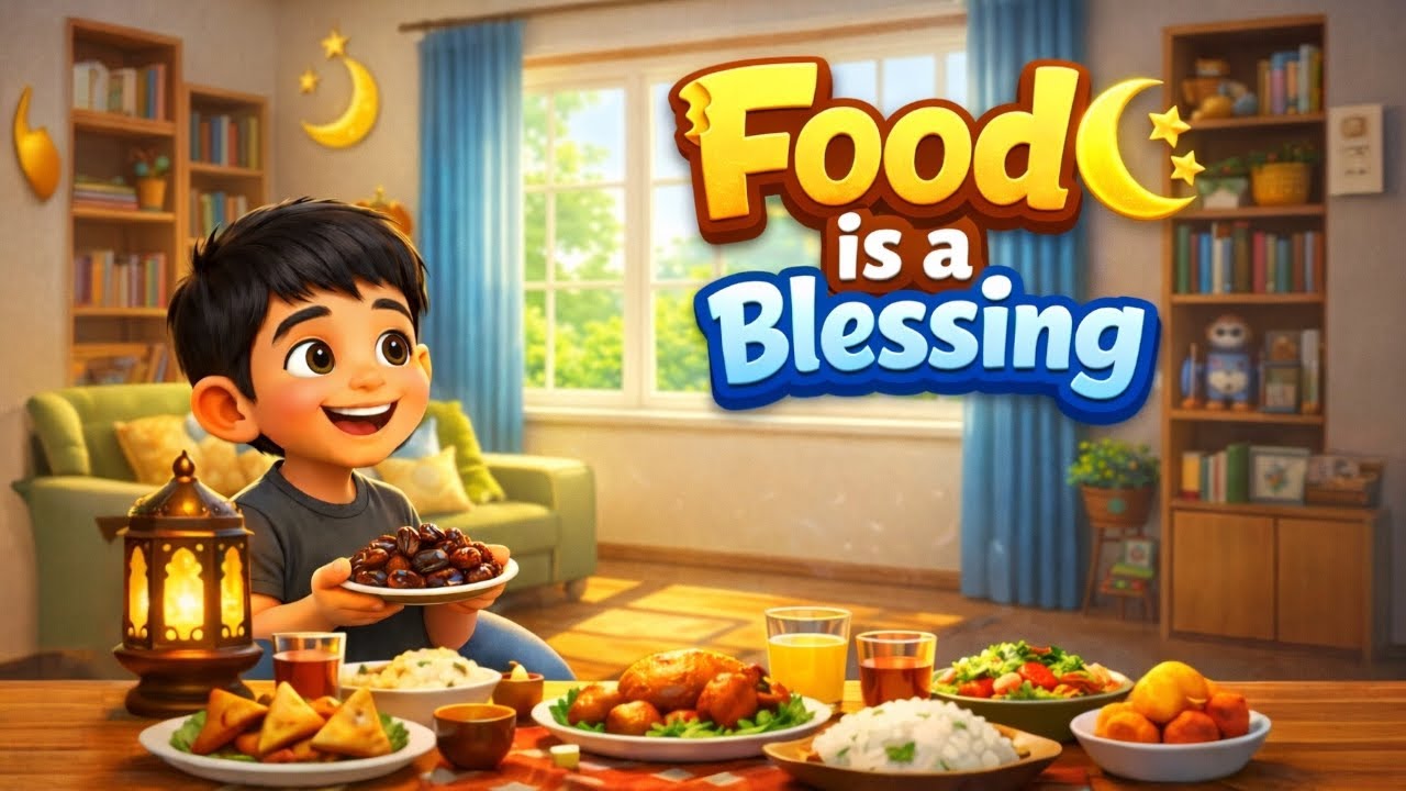 Food Is a Blessing | Ramadan Moral Story for Kids | Learn Gratitude