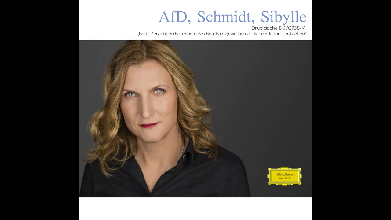 Sibylle Schmidt: Berghain gewerberechtliche Erlaubnis entziehen