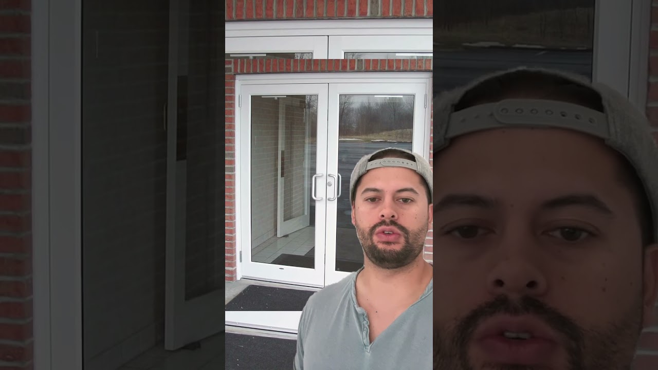 How do you fix a sagging STOREFRONT DOOR [PART 2] #shorts #storefront#doordudes