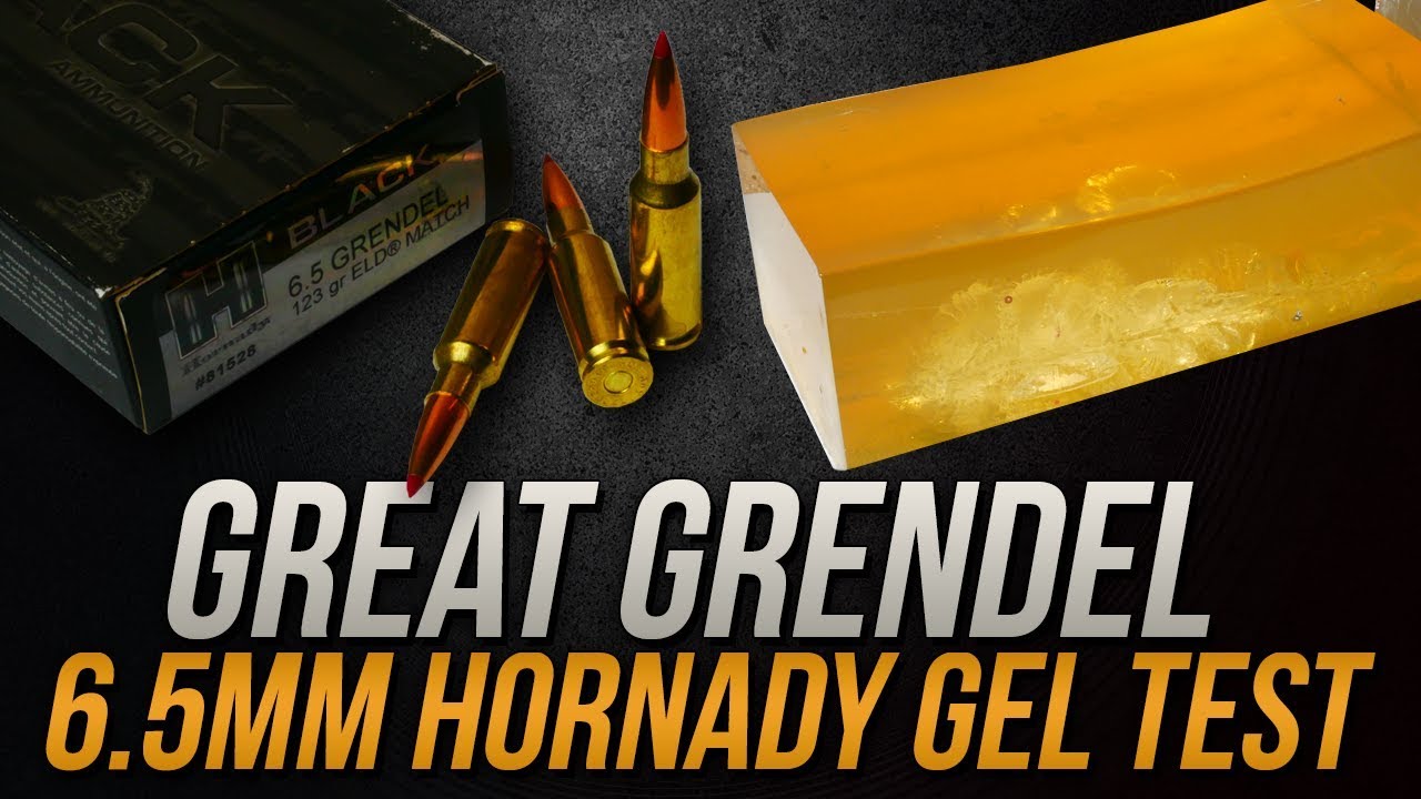 Great Grendel: 6,5 мм Grendel Hornady Black 123 г ELD Gel Test