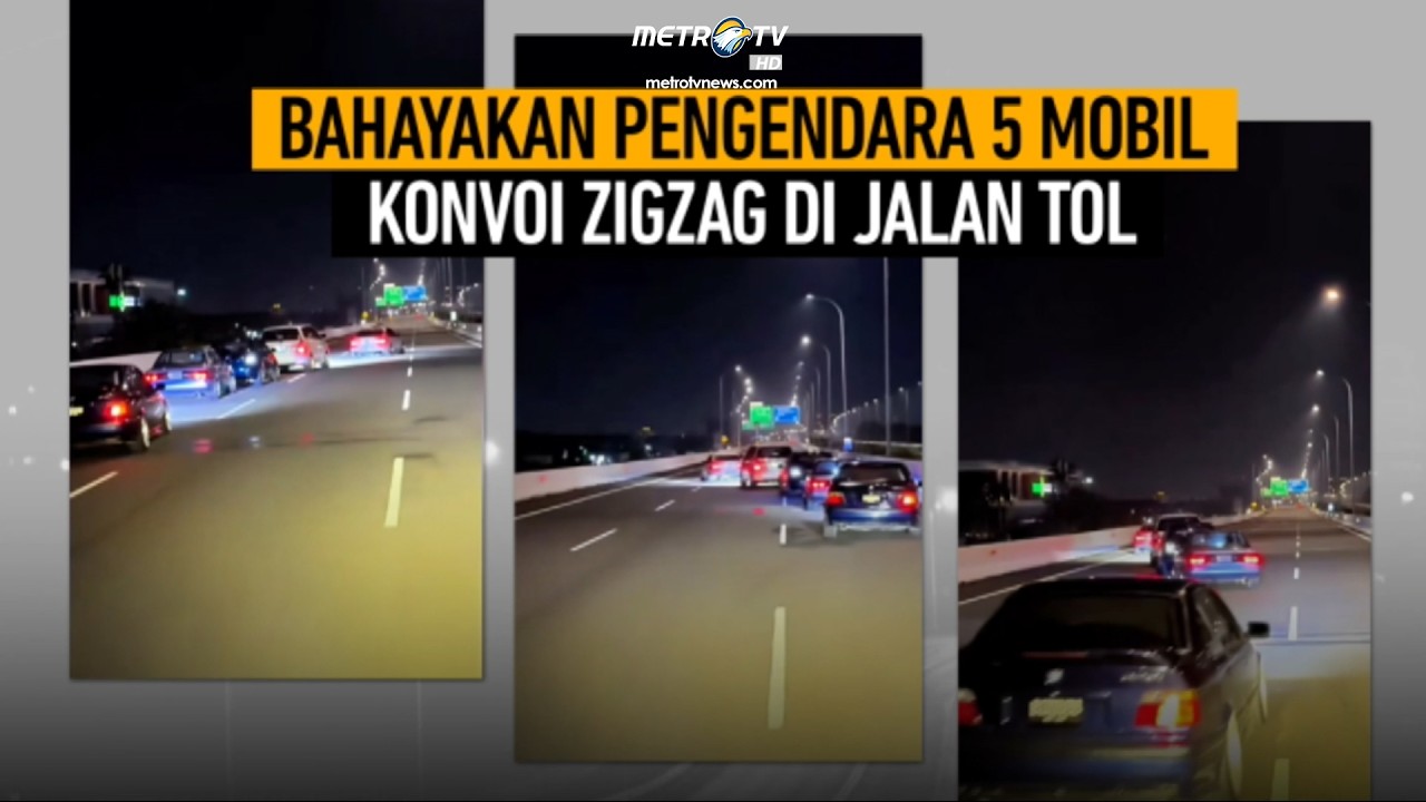 Viral! Konvoi 5 Mobil Zigzag Ugal-ugalan di Tol Becakayu - [Kilas Siang]