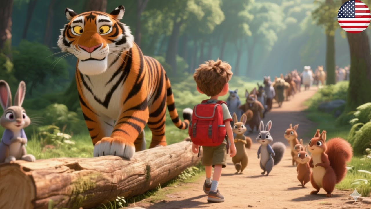 The Jungle Book Mowgli and Tiger 🌴3D 4K Bedtime Stories for Kids in English #animation #cartoon