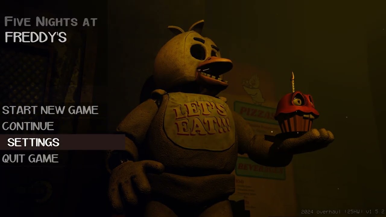 FNAF Rewritten - PC Fan Game Raw Play - FNAF 1 On Edgelord Mode