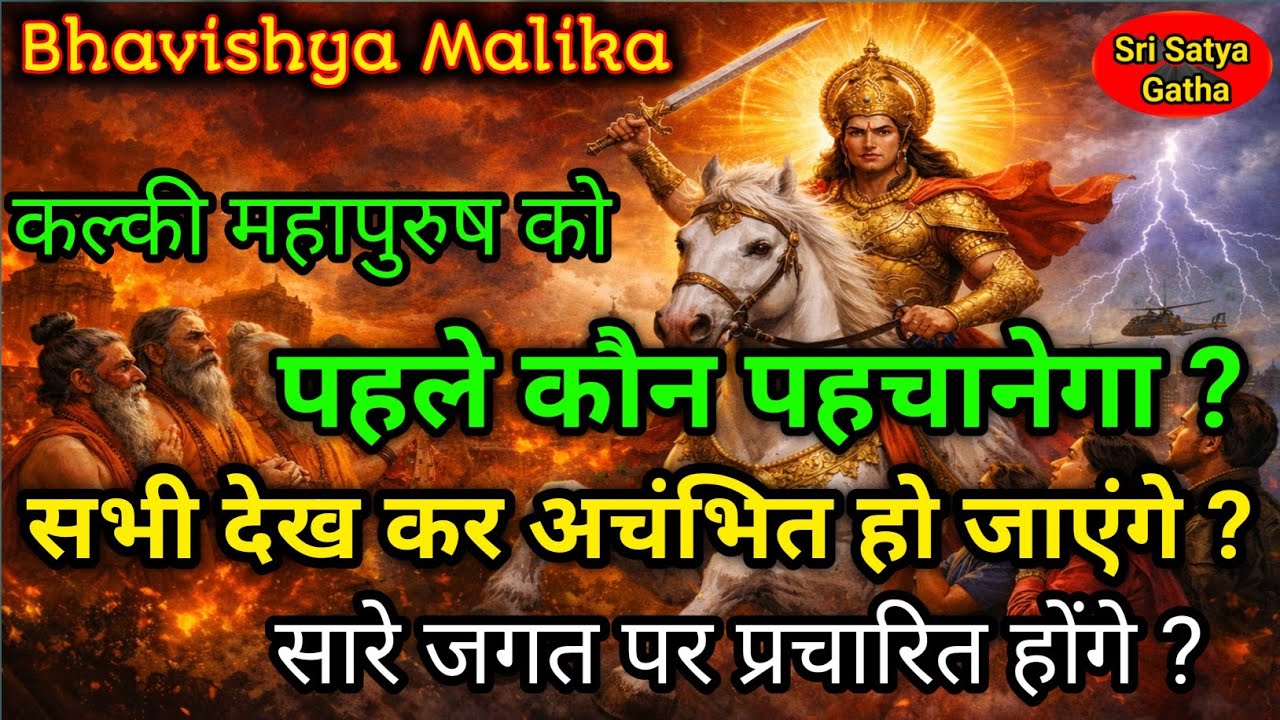 कल्की महापुरुष को सबसे पहले कौन पहचानेगा ? सभी देख कर अचंभित हो जाएंगे🔥सारा जगत में प्रचारित होंगे 
