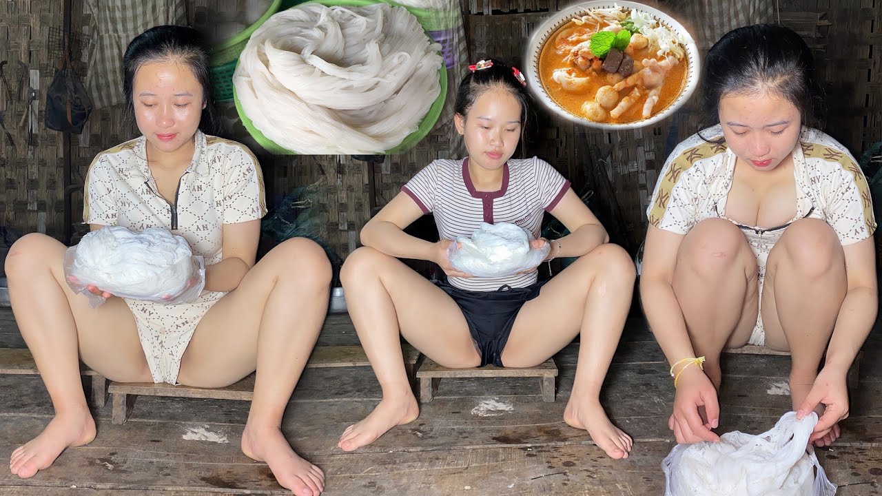 มักกินที่สุดแล้วละ เมนูขนมจีน ทำเทื่อใดแช่บเทื่อนั้น..😋‼️🇱🇦🇹🇭