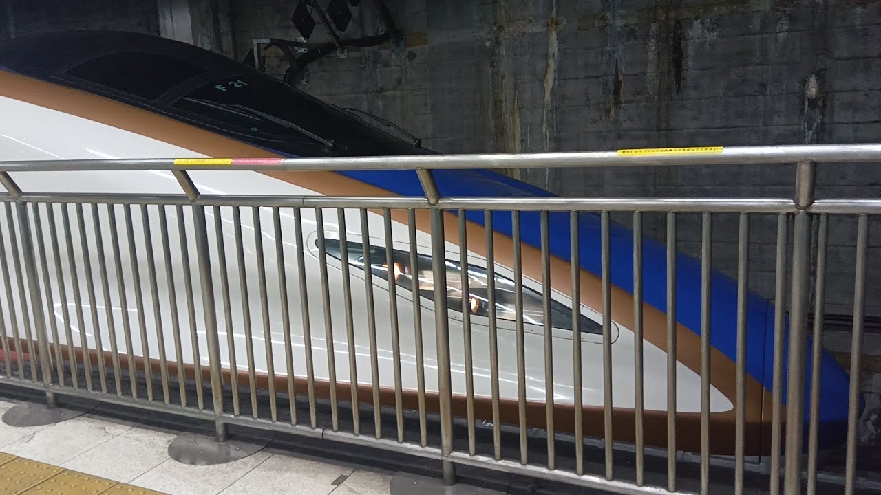 Ｅ７系Ｆ２１編成とき東京行き上野駅発車。