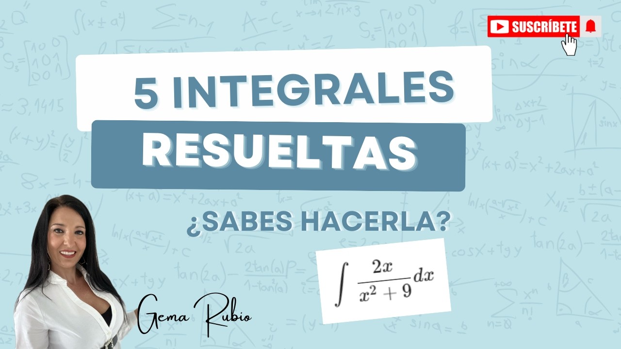 APRENDE A INTEGRAR desde CERO: 5 Ejercicios Resueltos (Paso a Paso)
