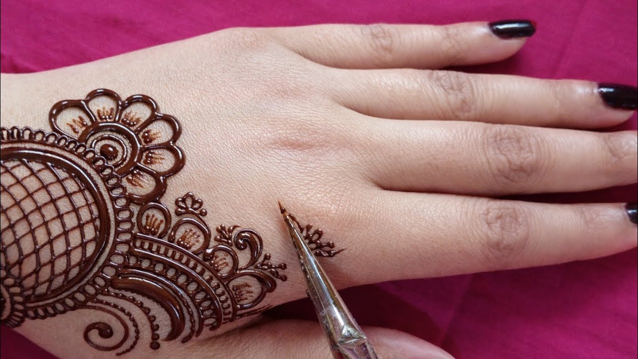 Back Hand Mehndi Design|| Easy Mehandi Design||Mehandi ka Design #mehndi #trending 