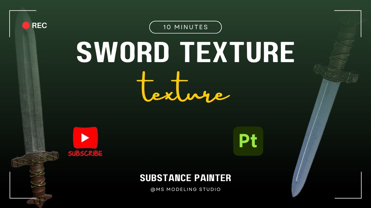 sword texture in substance painter \\#viralvideo #shortvideo #substance3dpainter