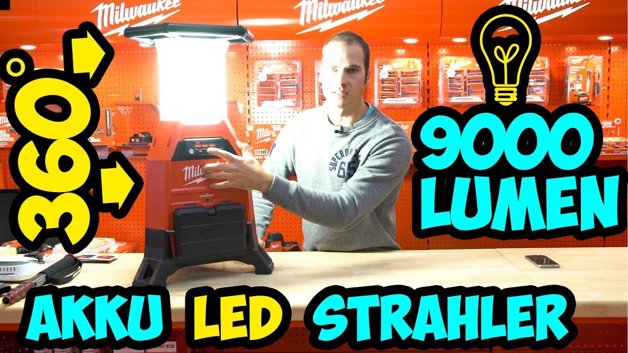 MWK Shop - Das Flaggschiff von Milwaukee, der Akku LED Strahler (M18 ONESLDP-0)