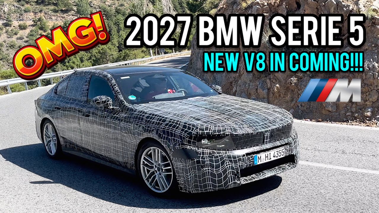 SPIED TESTING 2027 BMW SERIE 5! (*PURE SOUND V8!!*)