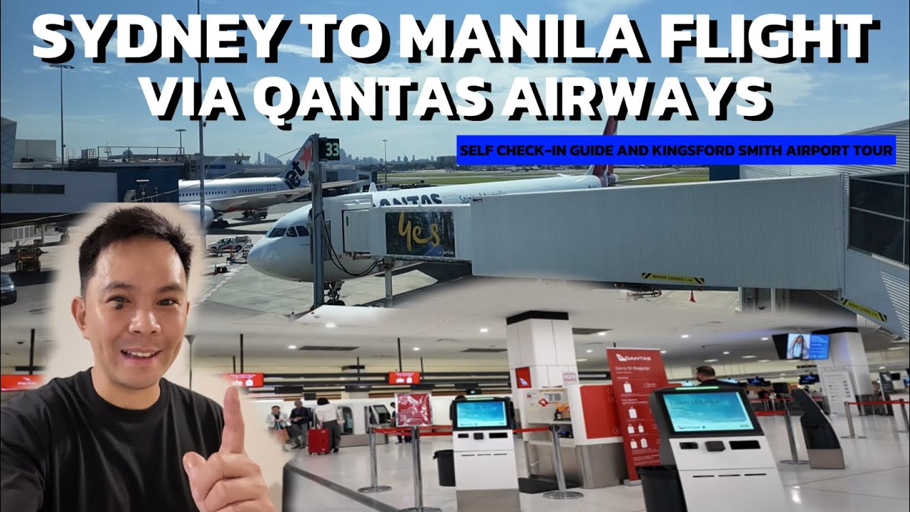 SYDNEY TO MANILA FLIGHT VIA QANTAS VLOG | CHECK-IN GUIDE AND AIRPORT TOUR | MARCH 2025