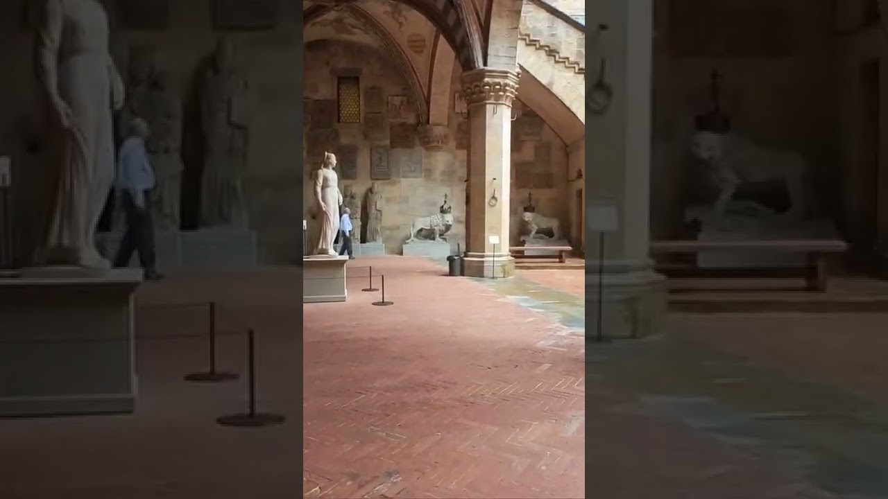 Bargello Museum Courtyard in Florence, Italy