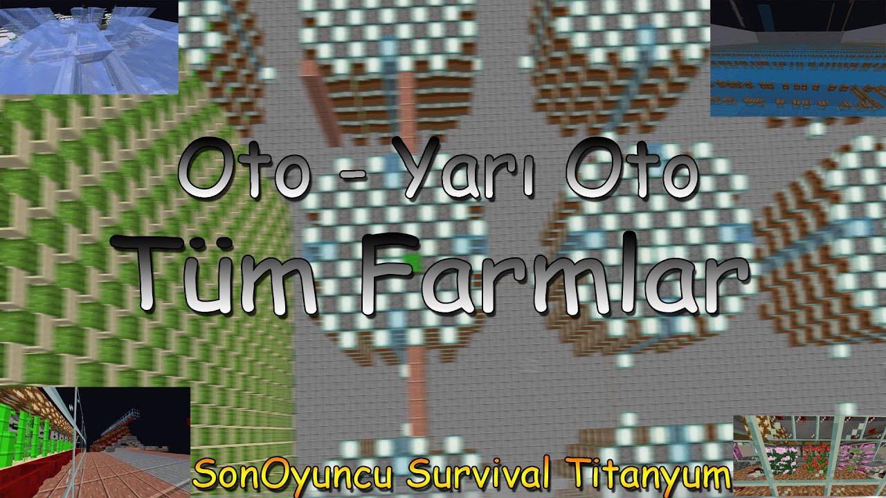 Sonoyuncu Survival Titanyum Modunda Kullanabileceğiniz Farm Çeşitleri