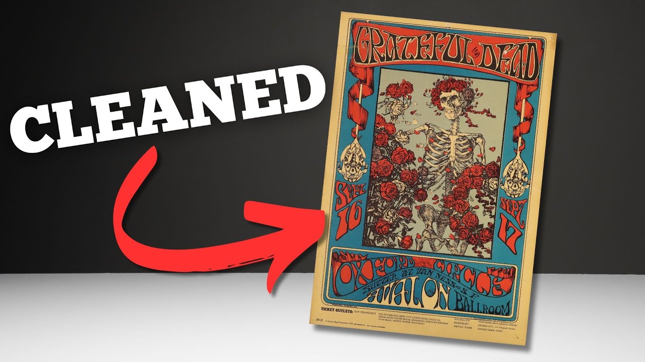 Restoring a Grateful Dead at the Avalon Ballroom Concert Poster (1966)